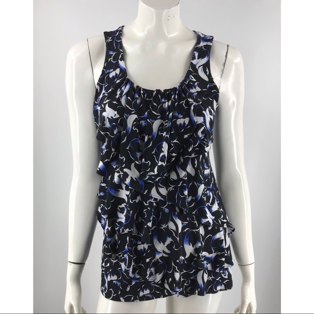 🎈WHBM Blue Ruffle Top